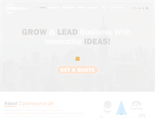 Tablet Screenshot of cybersourcepk.com